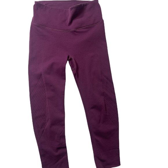 lululemon athletica Pants - Lululemon Cropped Leggings Burgundy Size XS